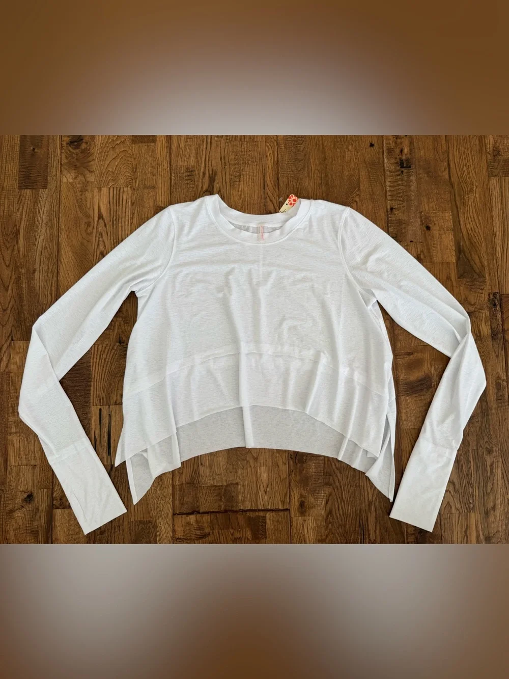 NWT Free People Movement Breezy Tempo Long Sleeve Tee Optic White Size XS - Picture 2 of 8